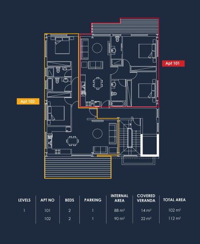 Апартаменты на продажу 102 м² в Harbor, Larnaca, 6016