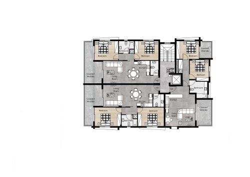 Апартаменты на продажу 97 м² в Trachoni, Limassol, 4651