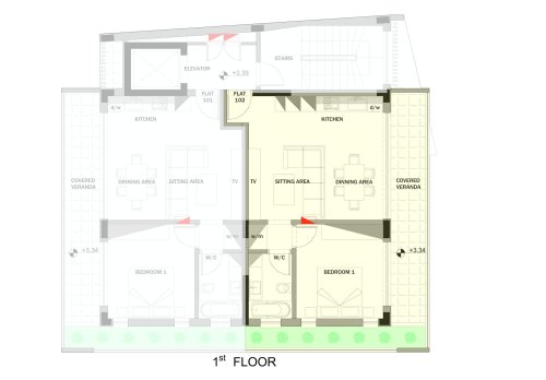 1-bedroom apartments for sale 64 m² in Agios Ioannis, Limassol, 3016