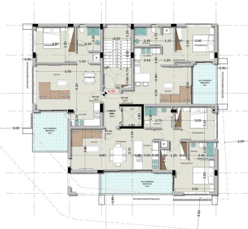 1-bedroom apartments for sale 68 m² in Neapolis, Limassol, 3101