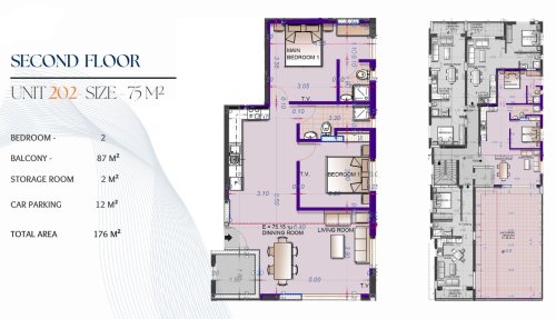2-bedroom apartments for sale 176 m² in Kiti, Larnaca, 7550