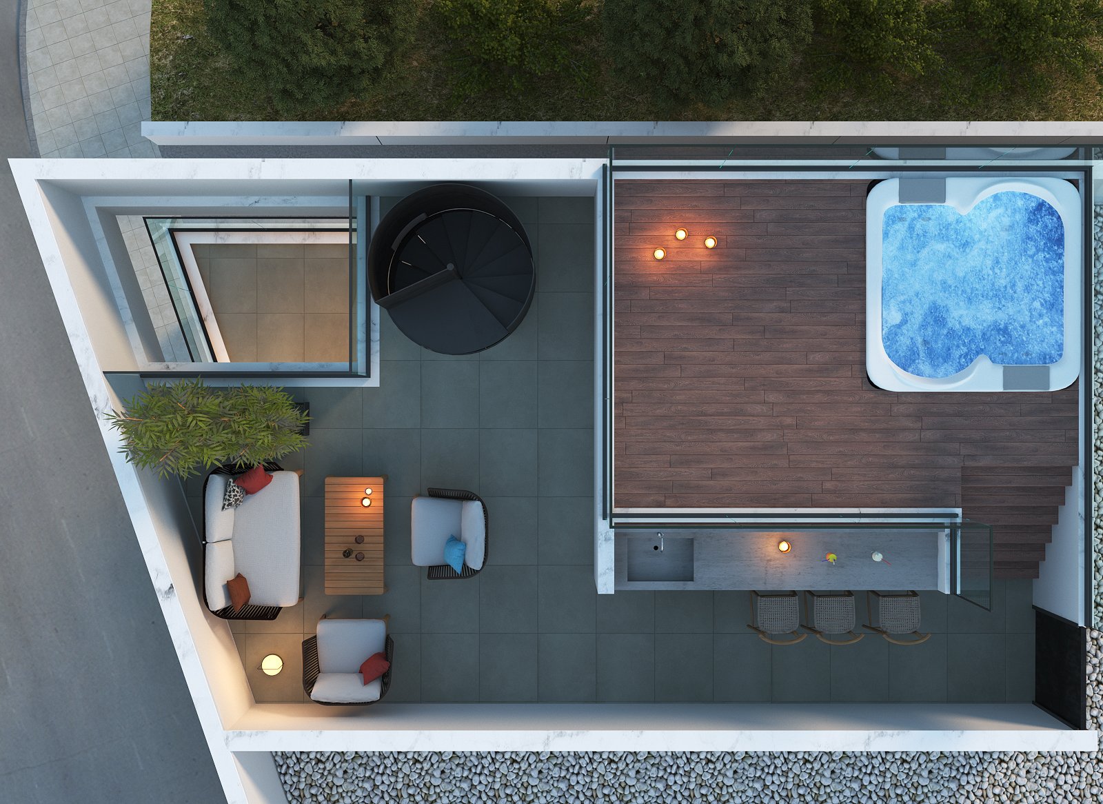 1 BR Penthouse in Kato Polemidia photo 1