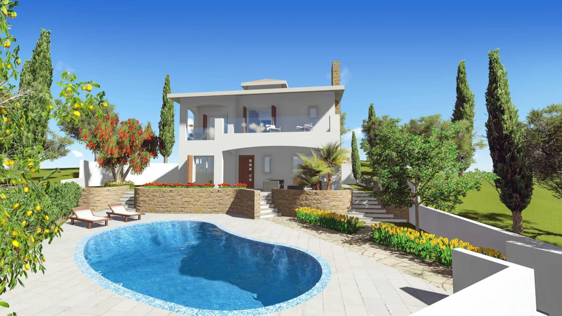 4 BR Villa in Tala, Paphos photo 1