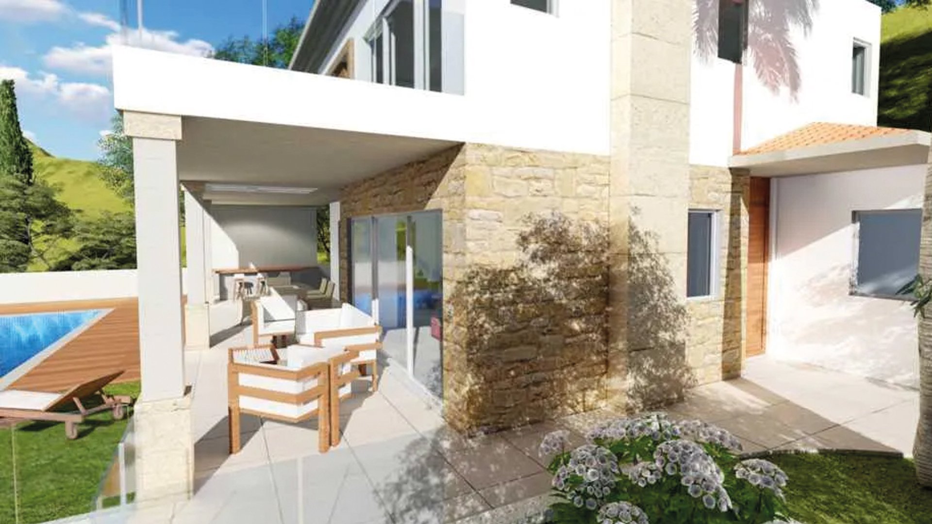 4 BR Villa in Tala, Paphos photo 3