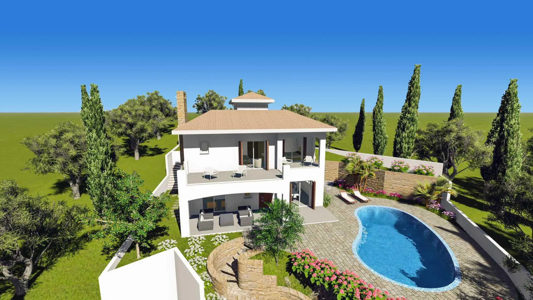 4 BR Villa in Tala, Paphos photo 1