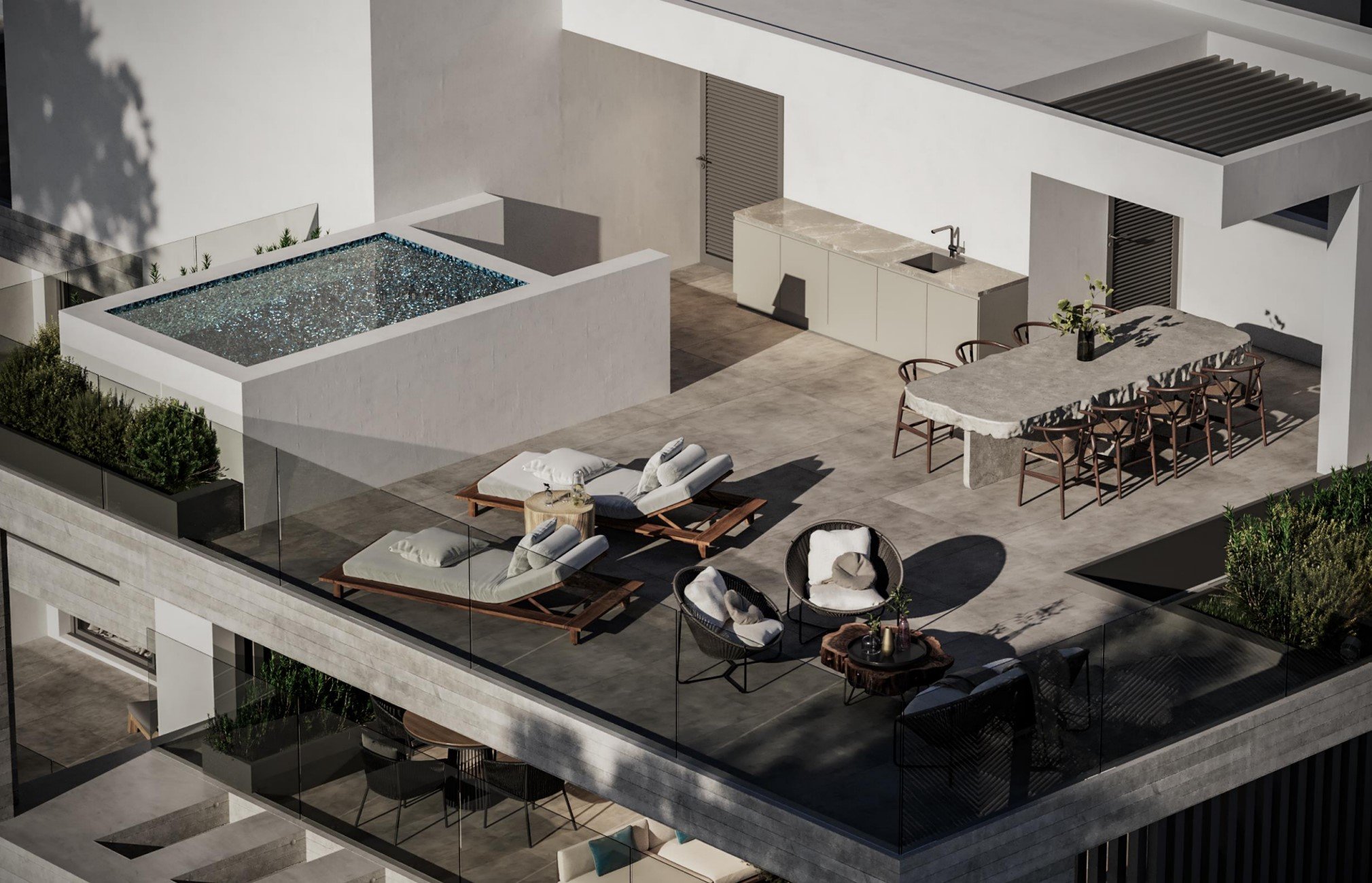 3 BR Penthouse with private swimming pool in Larnaca photo 4